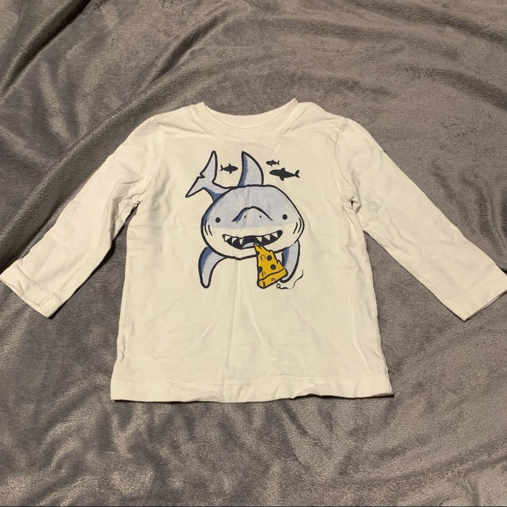 Carter’s - Long Sleeve Shirt - White - Sz: 12M